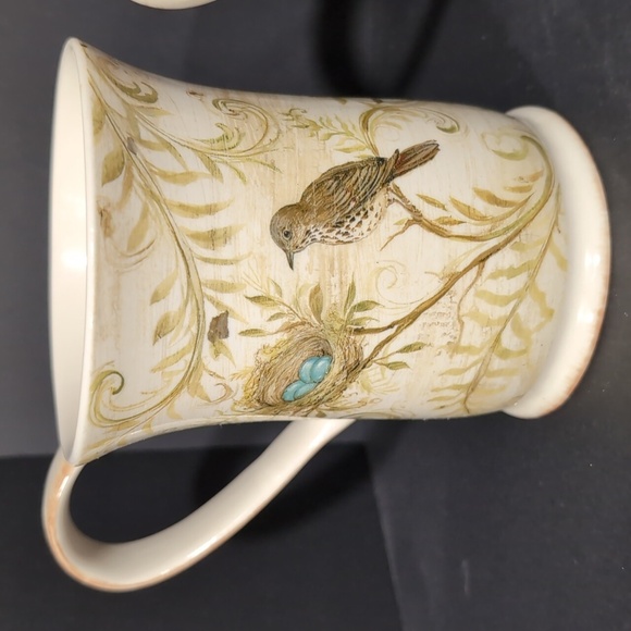 Square One,Kate Mcrosite Set Of 3 Nature's Nest Joy,Hope,Love Coffee Mugs. - Picture 7 of 14